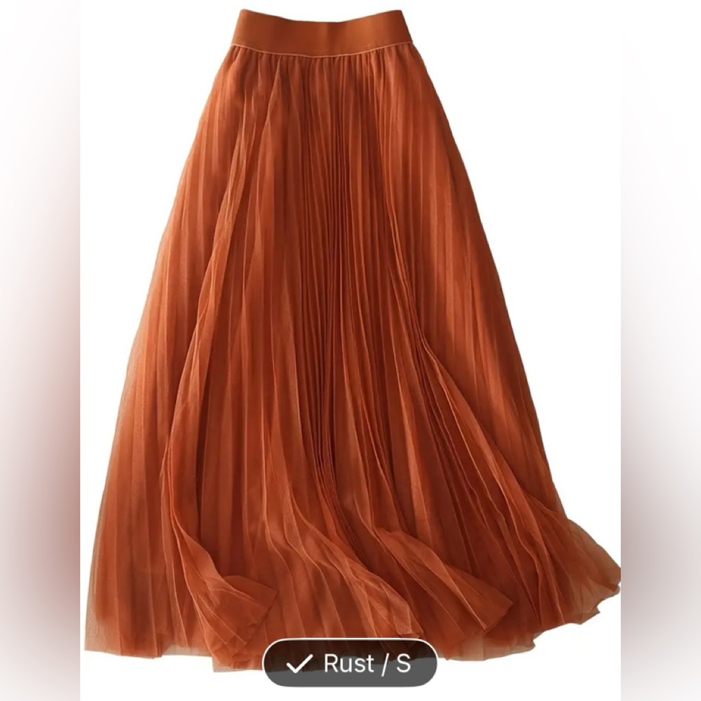 Chic Rust Maxi Skirt! NWOT! New Without Tag!